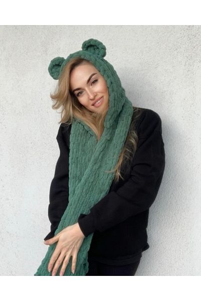 SMYY Puffy Hat Scarf