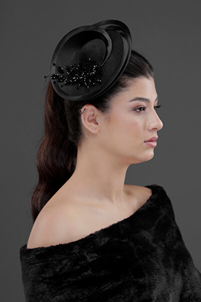 Simay Aksesuar Nikah Şapkası Vualet Şapka Gelin Kepi Gelin Saç Aksesuarı