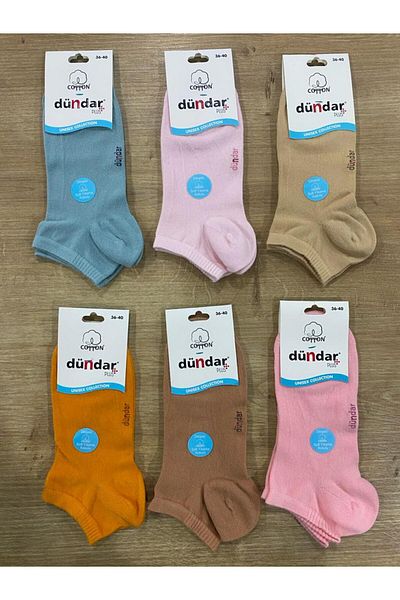 Dündar Seamless Cotton Booties / 6 Pieces