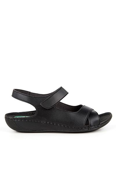 Muya Capella Women's Black Anatomical Daily Sandals
