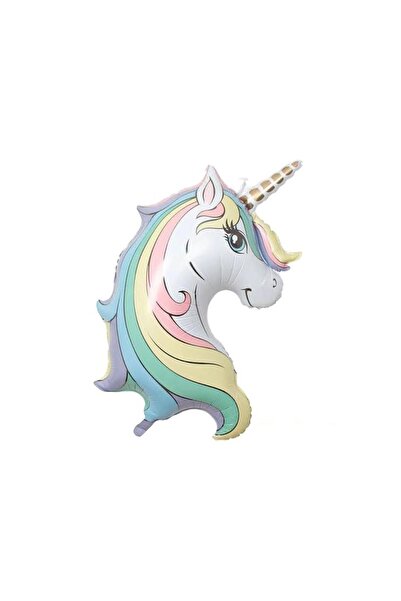 Genel Markalar Pastel Tonlar Unicorn Folyo Balon 39 Inc & Kız Çocuk Unicorn K...