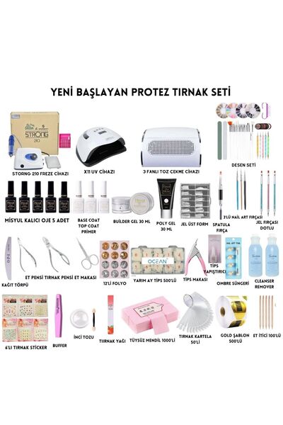Güzellik Deposu Protez Tırnak Başlangıç Seti