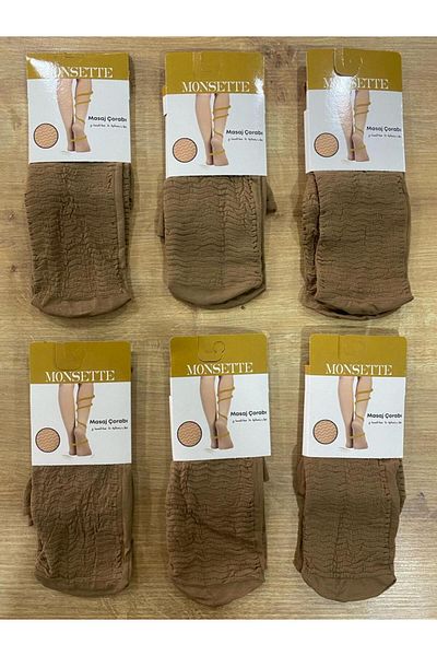 Monsette Women's Knee High Massage Socks / 6 Pieces