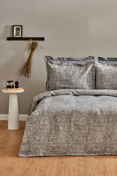 Karaca Home Valerine Double Bed Cover Set Gray