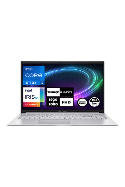 ASUS VivoBook 15 i7-1355U 16GB 1TB SSD 15.6" FHD W11P Taşınabilir Bilgisayar ...