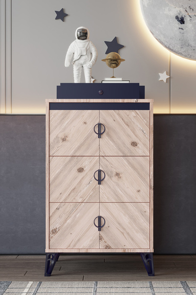 SANDALİE Arda Şifonyer 3 Çekmeceli - Atlantik Çam