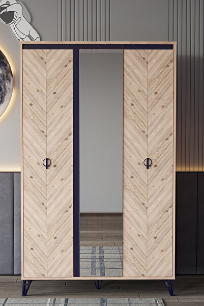 SANDALİE Arda Atlantik Çam Gardırop  3 Kapaklı