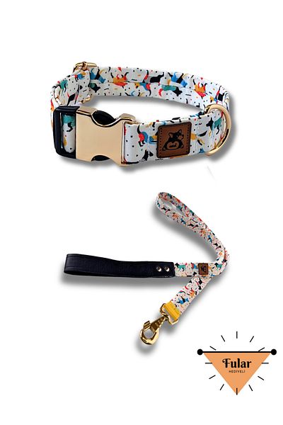 UTDpet Active Dog Collar and Travel Dispatch Strap Set (With Scarf Gift)