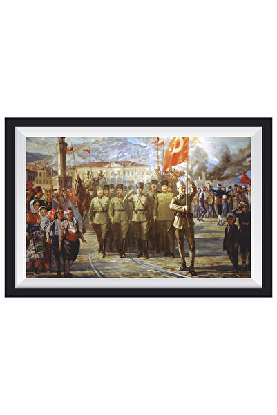 Hayat Poster 9 eylül izmirin kurtuluşu mustafa kemal atatürk çerçeve görünüml...
