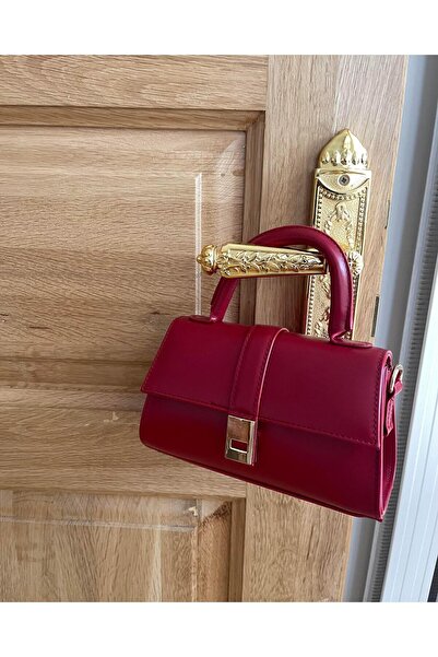 Tina Kapaklı Mini Çanta Kırmızı