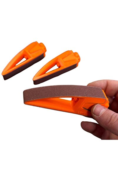 ipekbazaar Le MooD'O Deri Kenar İnce Zımpara Takozu, Ahşap & Deri Hobi El Aleti, 1 Adet