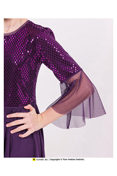 RAMON&ARTOS Rochie de mireasă și absolvire cu paiete scurtă din tul