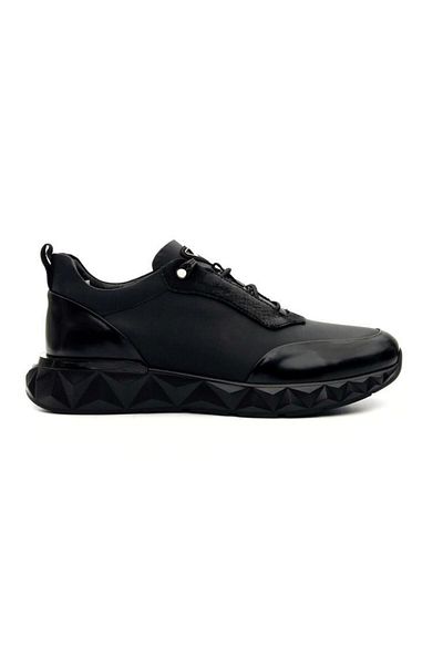 MARCOMEN 19480 Men's Genuine Leather Black Casual Shoes
