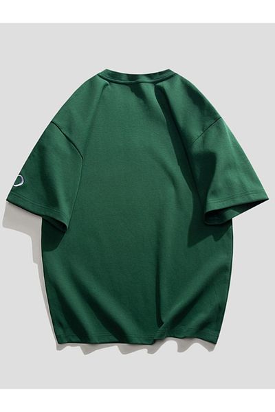 Revasser Unisex Γυναικεία/Ανδρικά ONE πολύχρωμο, προσαρμοσμένο εμπριμέ χτενισμένο βαμβακερό μπλουζάκι