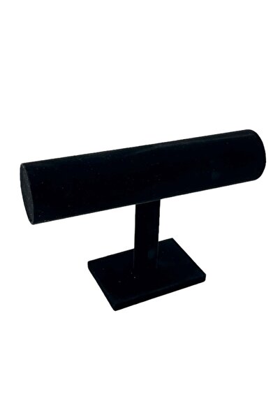 Zeyn Dekor Μαύρο σουέτ βραχιολάκι και βάση για ρολόι, κρεμάστρα κοσμημάτων, δ...