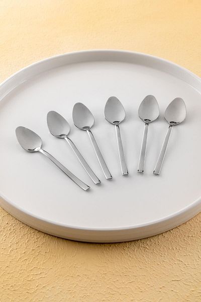 ACAR Karat Moon 6-Piece Steel Tea Spoon Set
