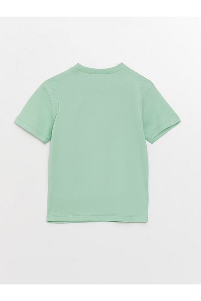 LC Waikiki Chlapecké tričko s krátkým rukávem s potiskem Crew Neck