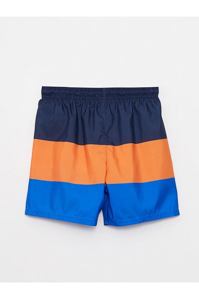 LC Waikiki Gestreifte, schnelltrocknende Badeshorts für Jungen