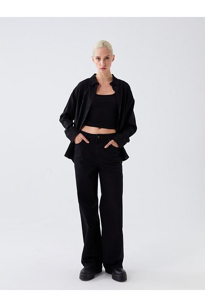LC Waikiki High Waist Wide Leg Women's Jean Pants