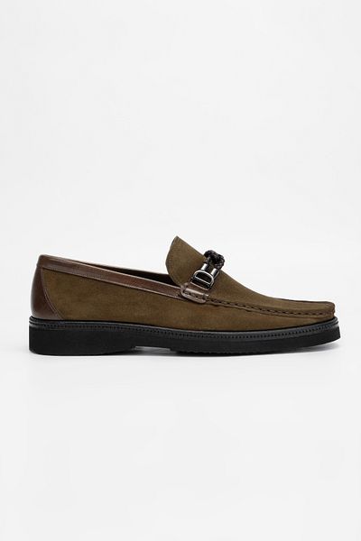 Valmenti Men's Tan Suede Genuine Leather Loafer Shoes