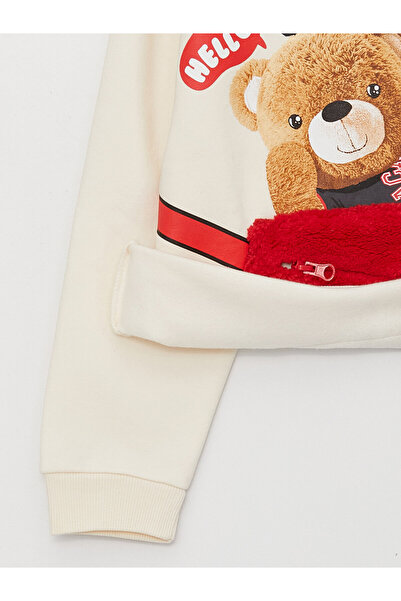 LC Waikiki Μακρυμάνικο φούτερ με στάμπα για κορίτσια