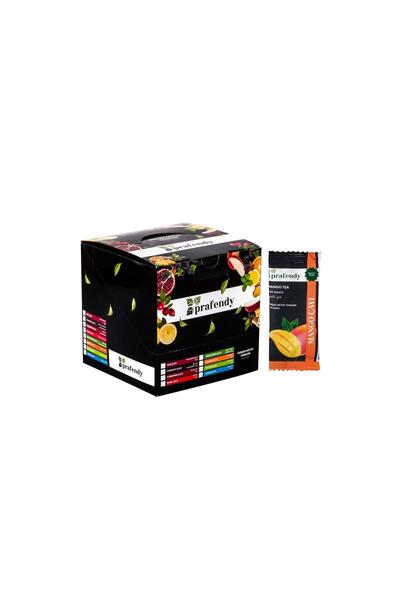 prafendy MANGO ÇAYI GERÇEK MEYVE TANELİ TEK İÇİMLİK 20 Ad. x15 GR
