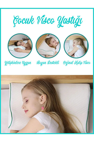 by ballı biocotton Ortapedik Luks Çocuk Visco Yastığı Boyun Destekli