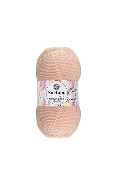 Kartopu Cotton Love K227 Light Salmon Amigurumi Βαμβακερό νήμα πλεξίματος χειρός 100 γρ.