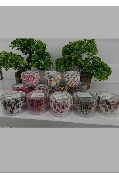Herseyygüzell 1200 PIECES Muffin and Cupcake Paper Cake Mold Patterned