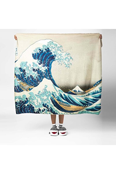 The Lucid Lab Κουβέρτα τηλεόρασης Kanagawa Oki Nami Ura - Kanagawa Wave Fleece
