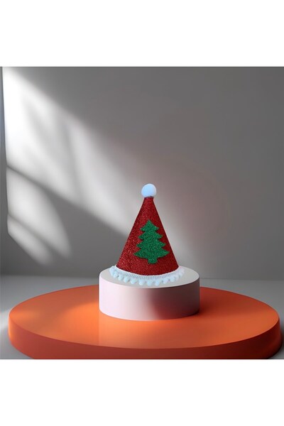 Partifabrik Christmas Christmas Red Pine Fir Tree Mini Hat