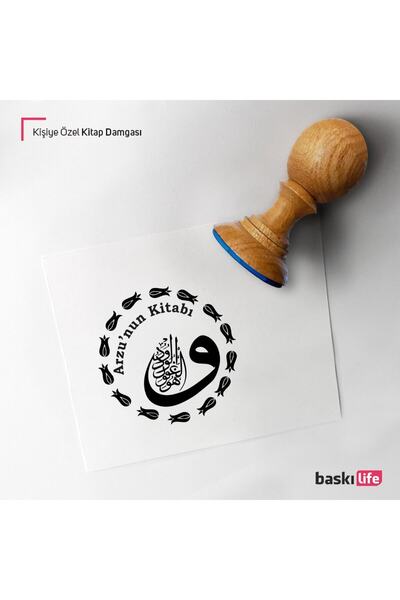 Baskı Life Kişiye Özel Kitap Damgası Kitap Mührü Kaşe Kitap Mühür Özel Damga 36