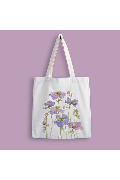 designedfy Flower 7 Printed Cloth Bag
