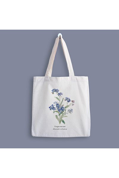 designedfy Geantă din Pânză Imprimată Flower 3