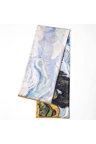 The Lucid Lab Wheat Field with Cypresses - Cypress Wood Wheat Field Polar TV Blanket
