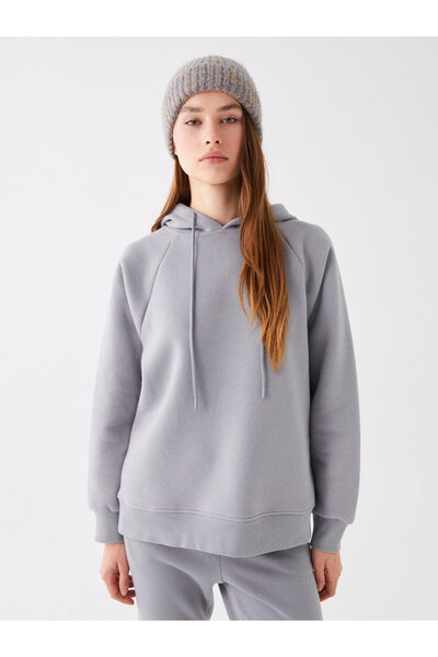 LC Waikiki Obyčejná oversize dámská mikina s dlouhým rukávem