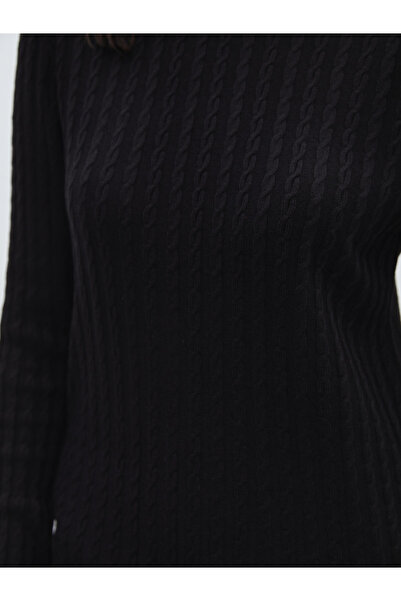 LC Waikiki Long Sleeve Crew Neck Patterned Women's Knitwear Sweater