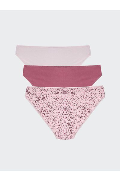 LC Waikiki Pachet de 3 chiloți bikini cu model