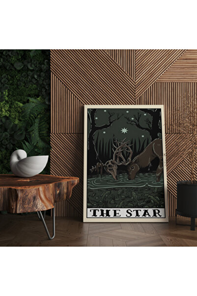 RUGSMODERN Kanvas Tablo Yunan Tarot Kartı Güç Sende Yıldız Gibi Parla