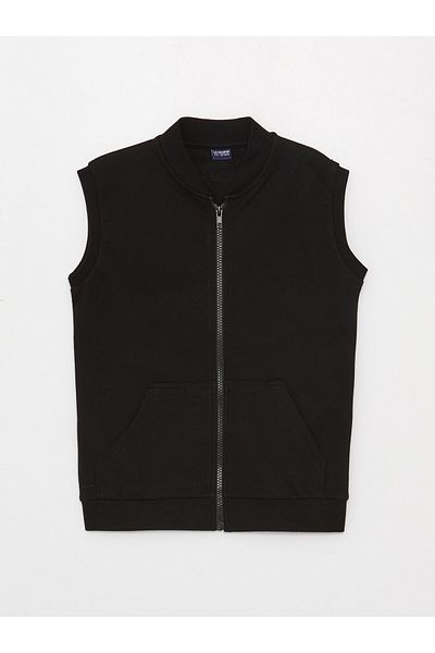 LC Waikiki Γιλέκο με φερμουάρ Crew Neck Basic για αγόρια