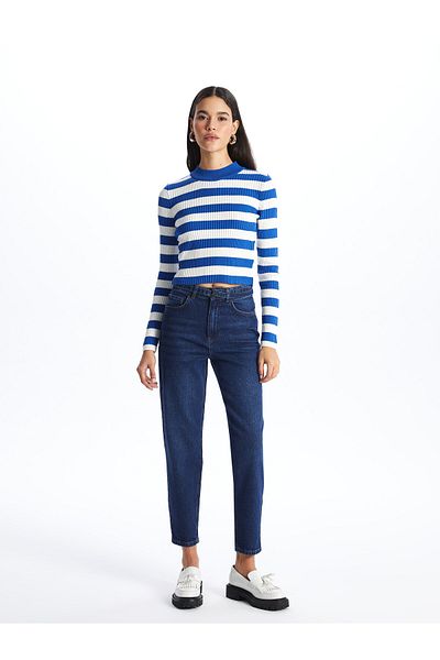 LC Waikiki Női Jean nadrág - derékövvel, Mom Fit
