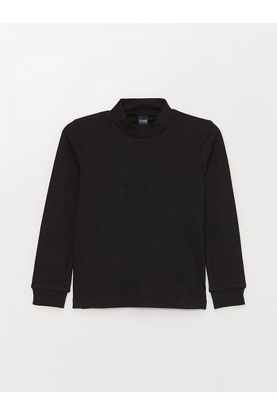 LC Waikiki Half Turtleneck Basic Long Sleeve Boys' T-Shirt