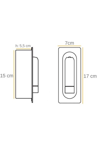 Mikro Aydınlatma Samsung Ledli Ema Mini Siyah Yatak Başı Okuma Lambası Gömme Dahili Swıtch Anahtar Ile On/off 3000k.