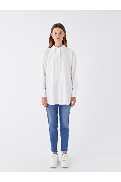 LC Waikiki Plain Long Sleeve Oversize Women's Shirt Tunic