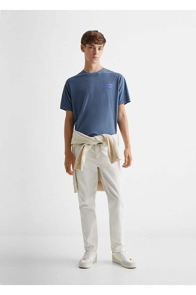 Mango Teen Tricou Albastru Pentru Copii