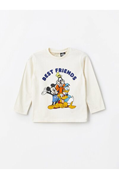 LC Waikiki Crew nyakú Mickey Mouse kisfiú póló és nadrág 2 részes készlet