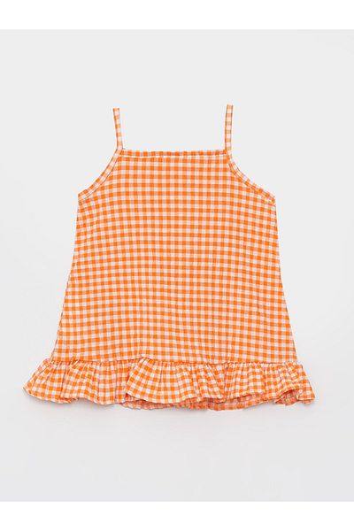 LC Waikiki Square Neck Strap Baby Girl Dress