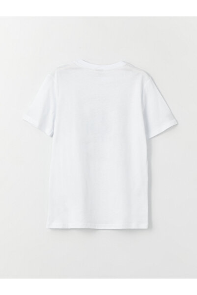 LC Waikiki Fiú - Crew nyakú és nyomott rövid ujjú póló