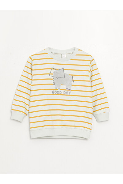 LC Waikiki Crew nyakú, hosszú ujjú kisfiú pulóver és nadrág 2 részes szett