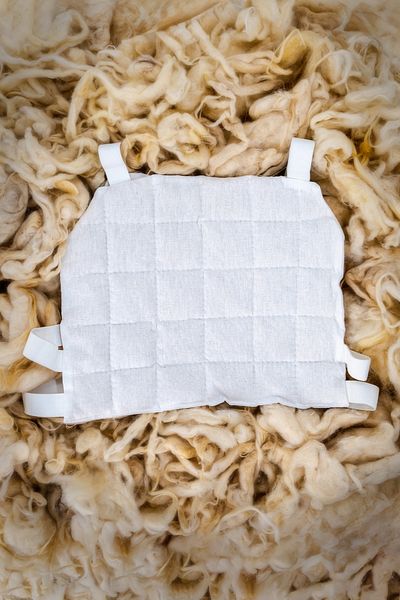 Woolly Well Adult - Unwashed Sheep Wool Filled Standard Size Unisex Chest & Back Corset